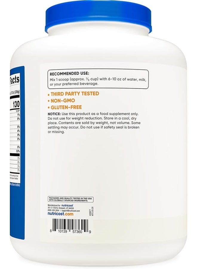 نوتريكوست، بروتين مصل اللبن المعزول، بدون نكهة، 5 أرطال (2268 غرام) - Image 4